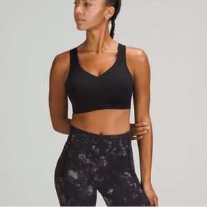 Lululemon Athletica Black Enlite Weave Sports Bra